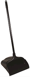 DUSTPAN, RUBBERMAID, UPRIGHT, BLACK,11-3/10" LARGE